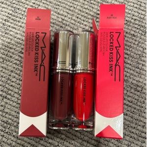 Brand new MAC locked kiss ink liquid lipstick bundle